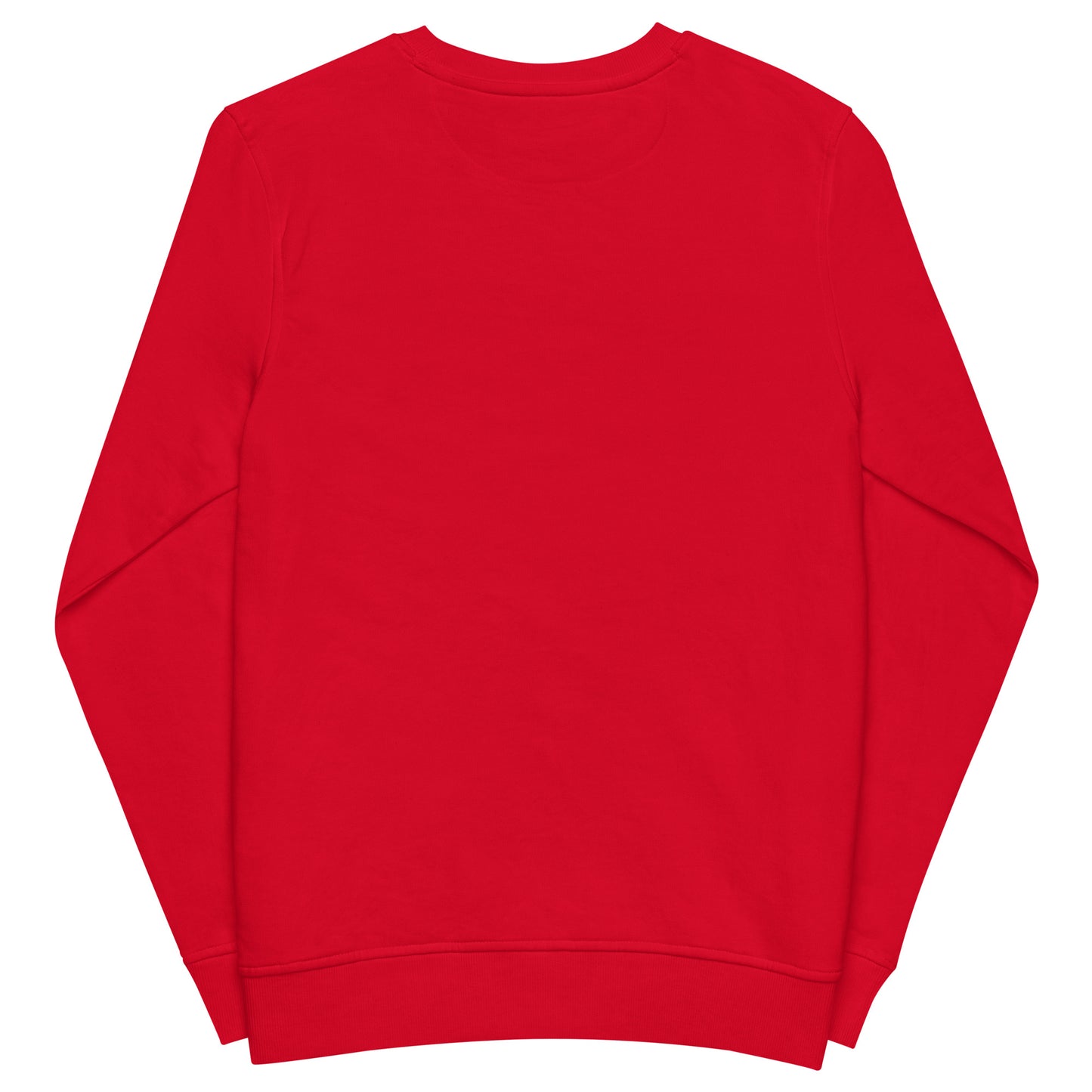 
                  
                    Vibrant Red Unisex Organic Red Sweatshirt | Unique Turned Heads Graphic
                  
                