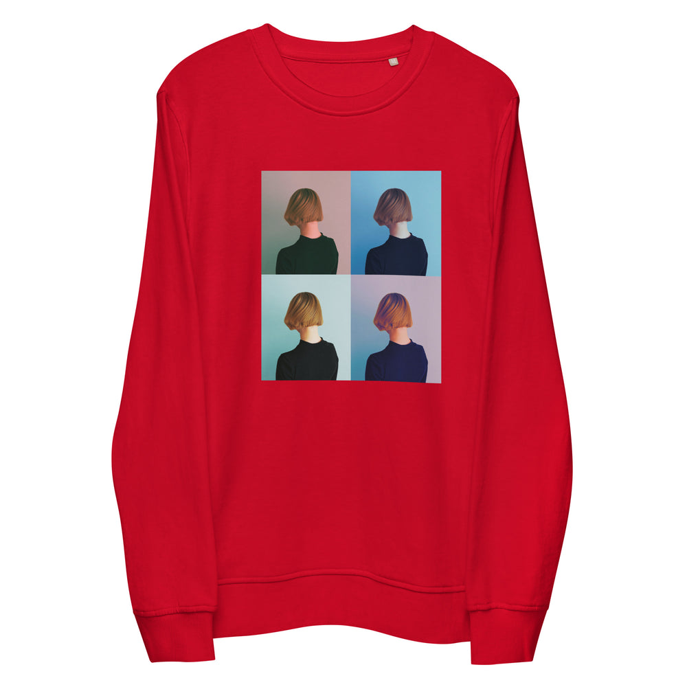 
                  
                    Phoebo Red Unisex organic sweatshirt | Cool & Colorful Print
                  
                