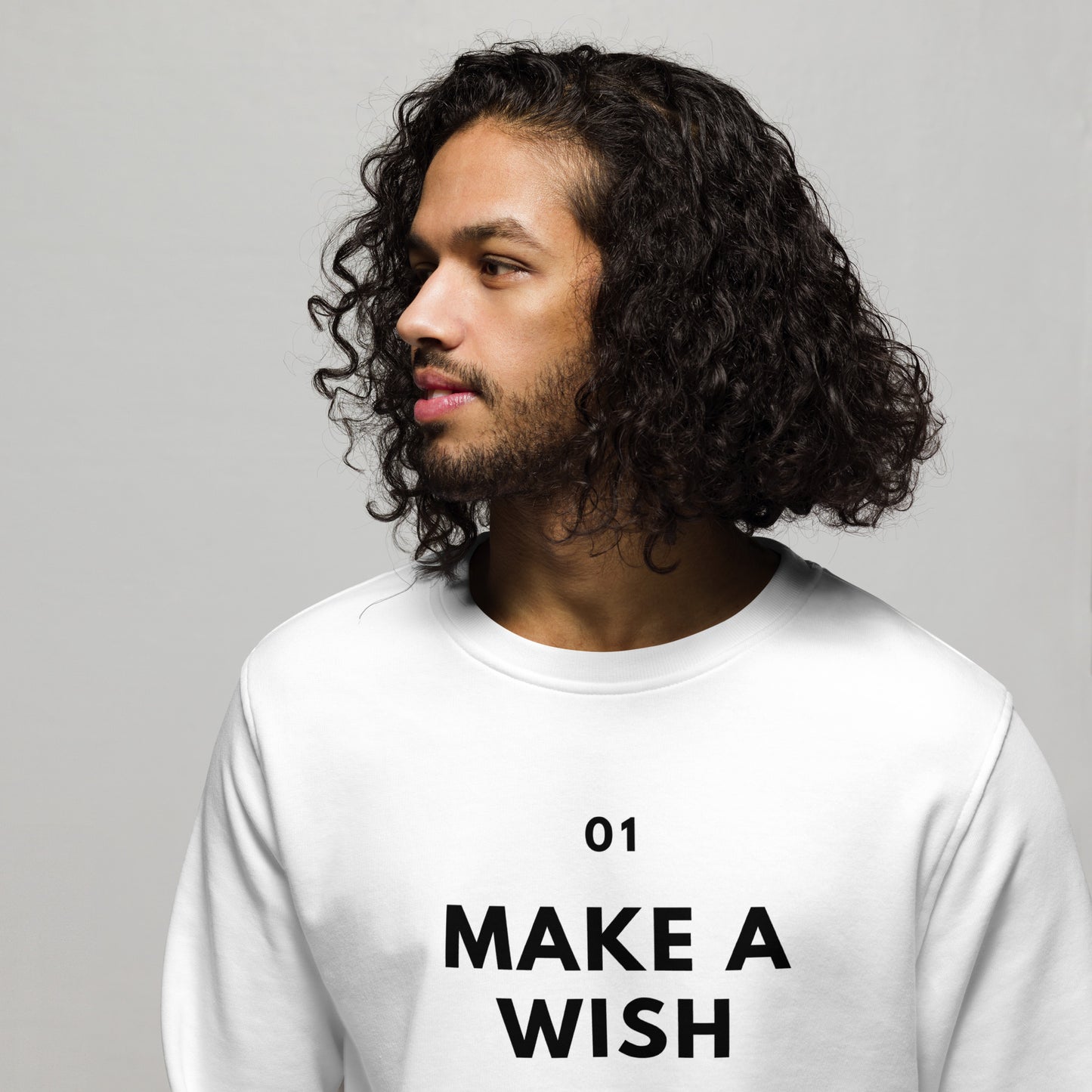 
                  
                    Unisex 'Make A Wish' White Sweatshirt | Inspirational Vibes
                  
                