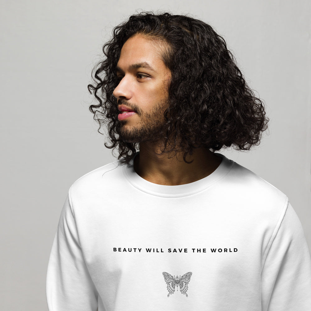 
                  
                    Butterfly | White Unisex organic sweatshirt
                  
                