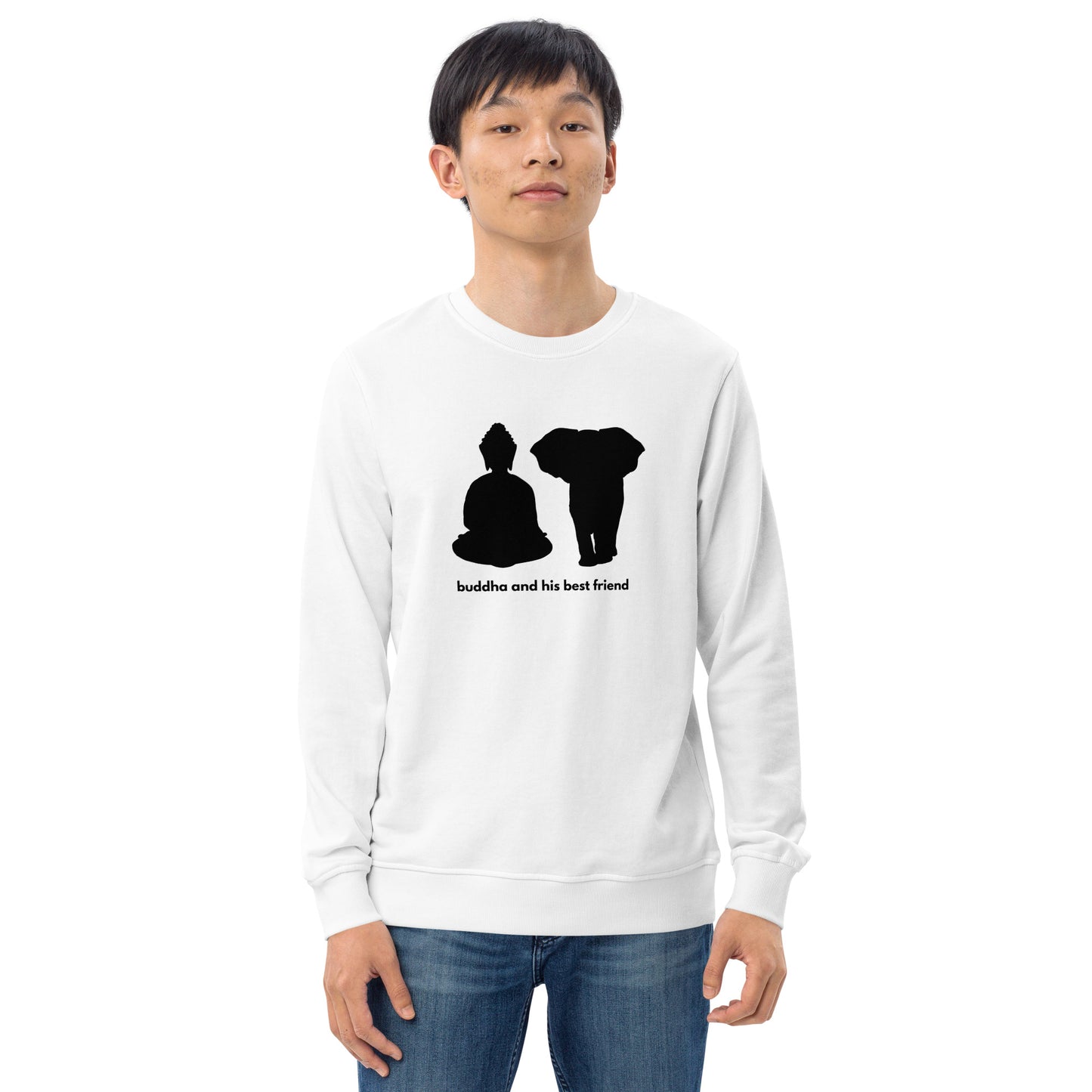 
                  
                    Buddha White Unisex Organic Sweatshirt | Eco-Friendly Comfort
                  
                