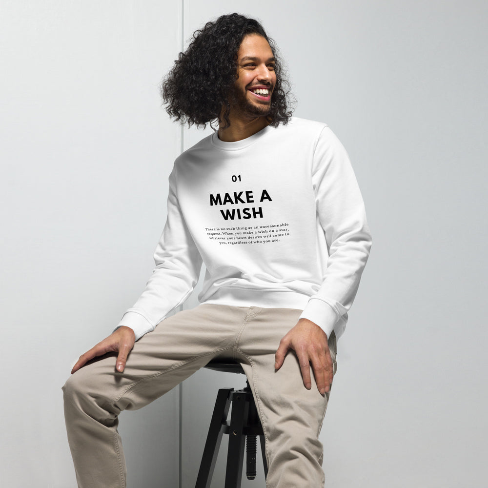 
                  
                    Unisex 'Make A Wish' White Sweatshirt | Inspirational Vibes
                  
                