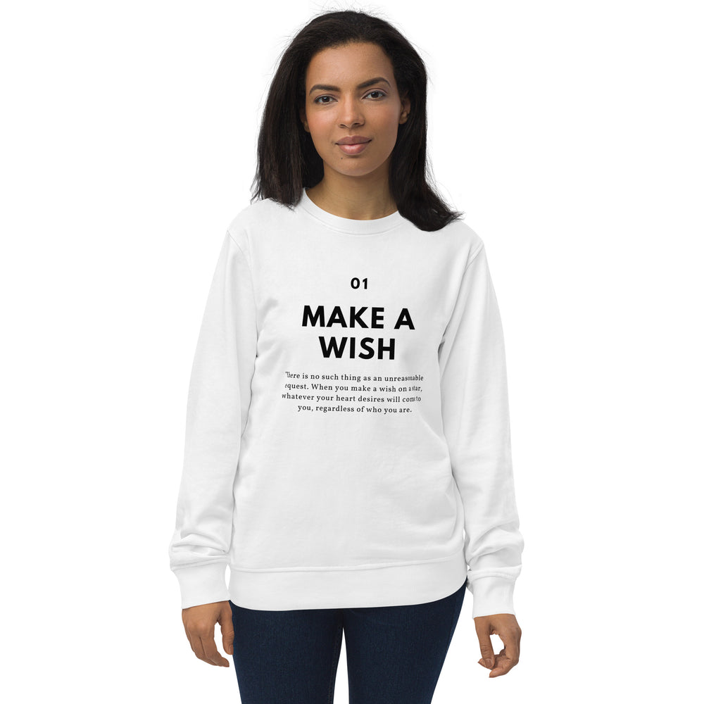 
                  
                    Unisex 'Make A Wish' White Sweatshirt | Inspirational Vibes
                  
                