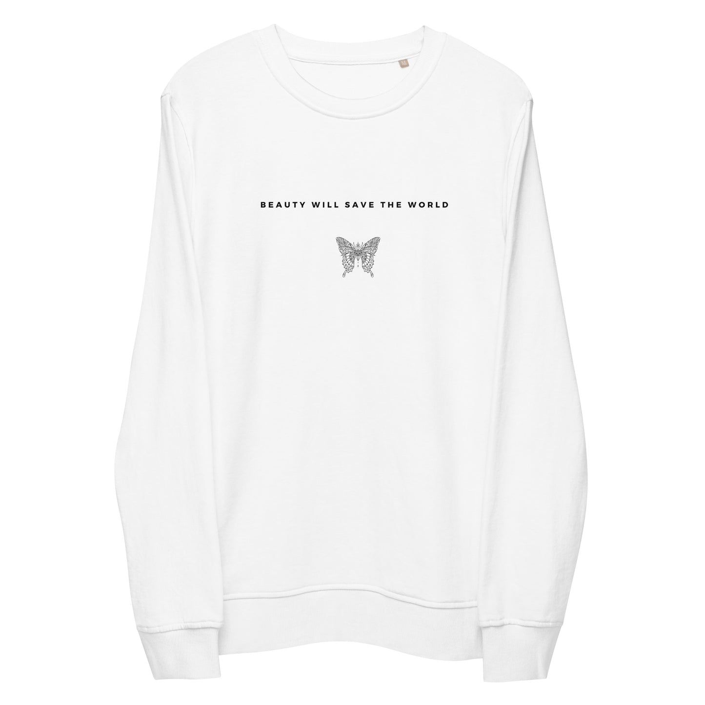 
                  
                    Butterfly | White Unisex organic sweatshirt
                  
                