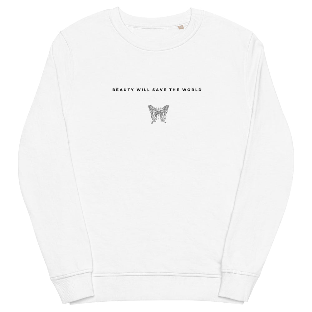 
                  
                    Butterfly | White Unisex organic sweatshirt
                  
                