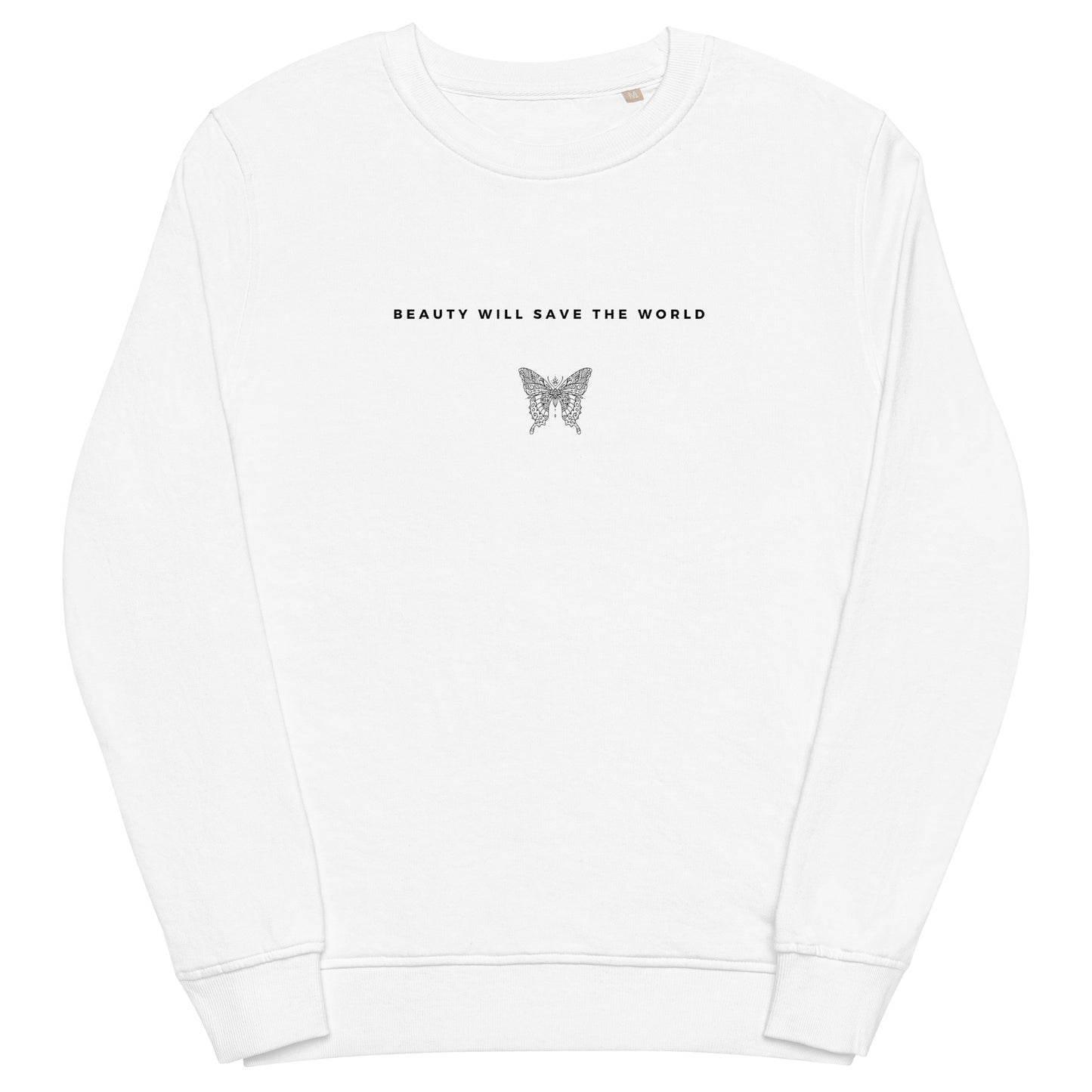 
                  
                    Butterfly | White Unisex organic sweatshirt
                  
                