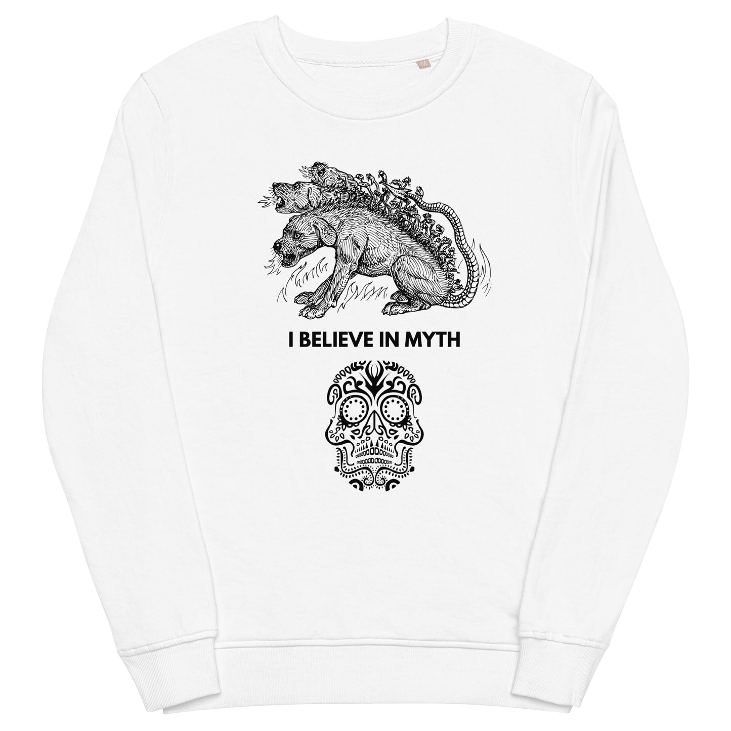 
                  
                    Believe In Myth White Sweatshirt | Stylish and Inspirational Sweatshirt
                  
                