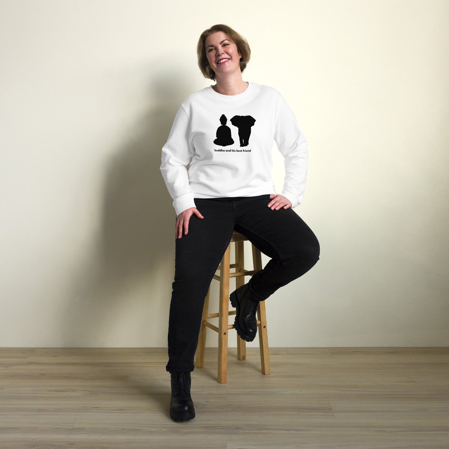 
                  
                    Buddha White Unisex Organic Sweatshirt | Eco-Friendly Comfort
                  
                