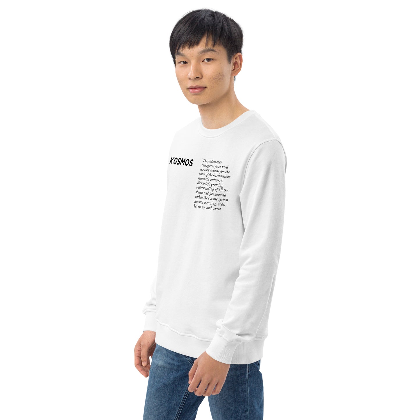 
                  
                    Kosmos | White Unisex organic sweatshirt
                  
                