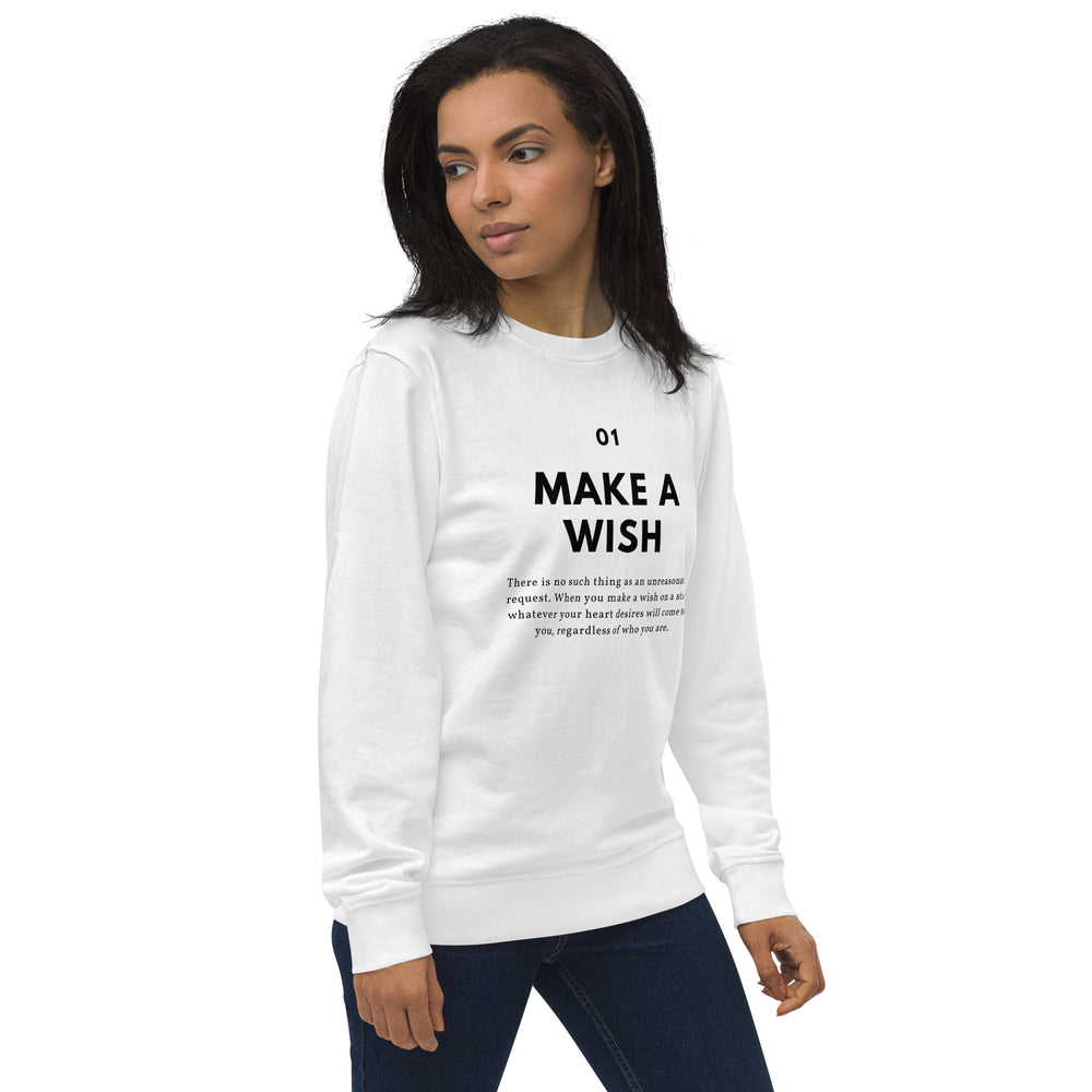 
                  
                    Unisex 'Make A Wish' White Sweatshirt | Inspirational Vibes
                  
                