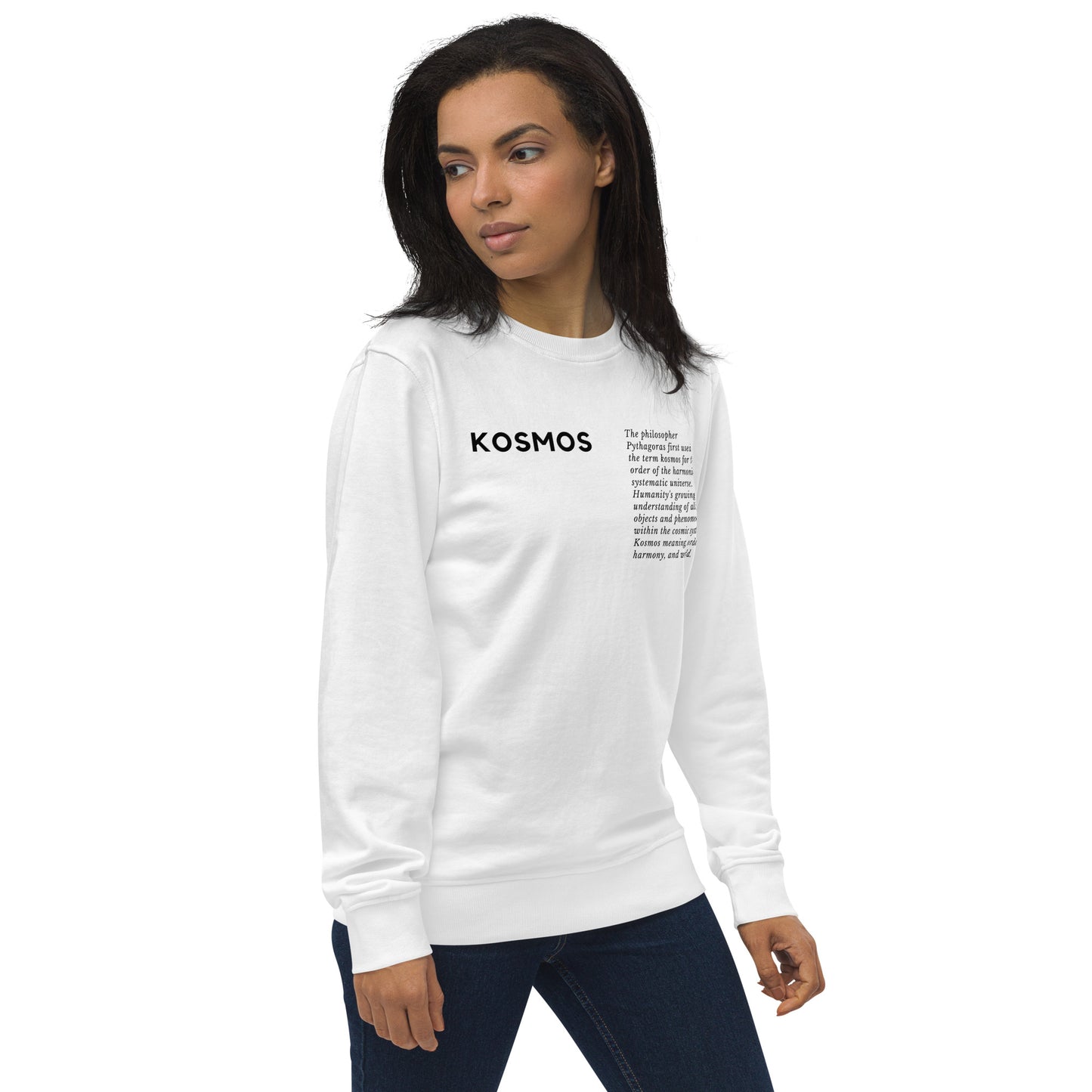 
                  
                    Kosmos | White Unisex organic sweatshirt
                  
                