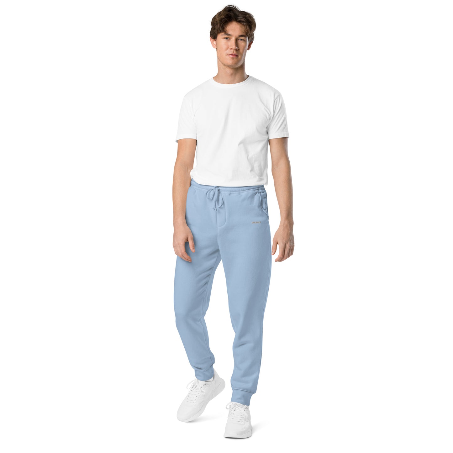 
                  
                    Light Blue Pigment-Dyed Sweatpants | Soft, Comfortable Fit for Relaxed Wear
                  
                