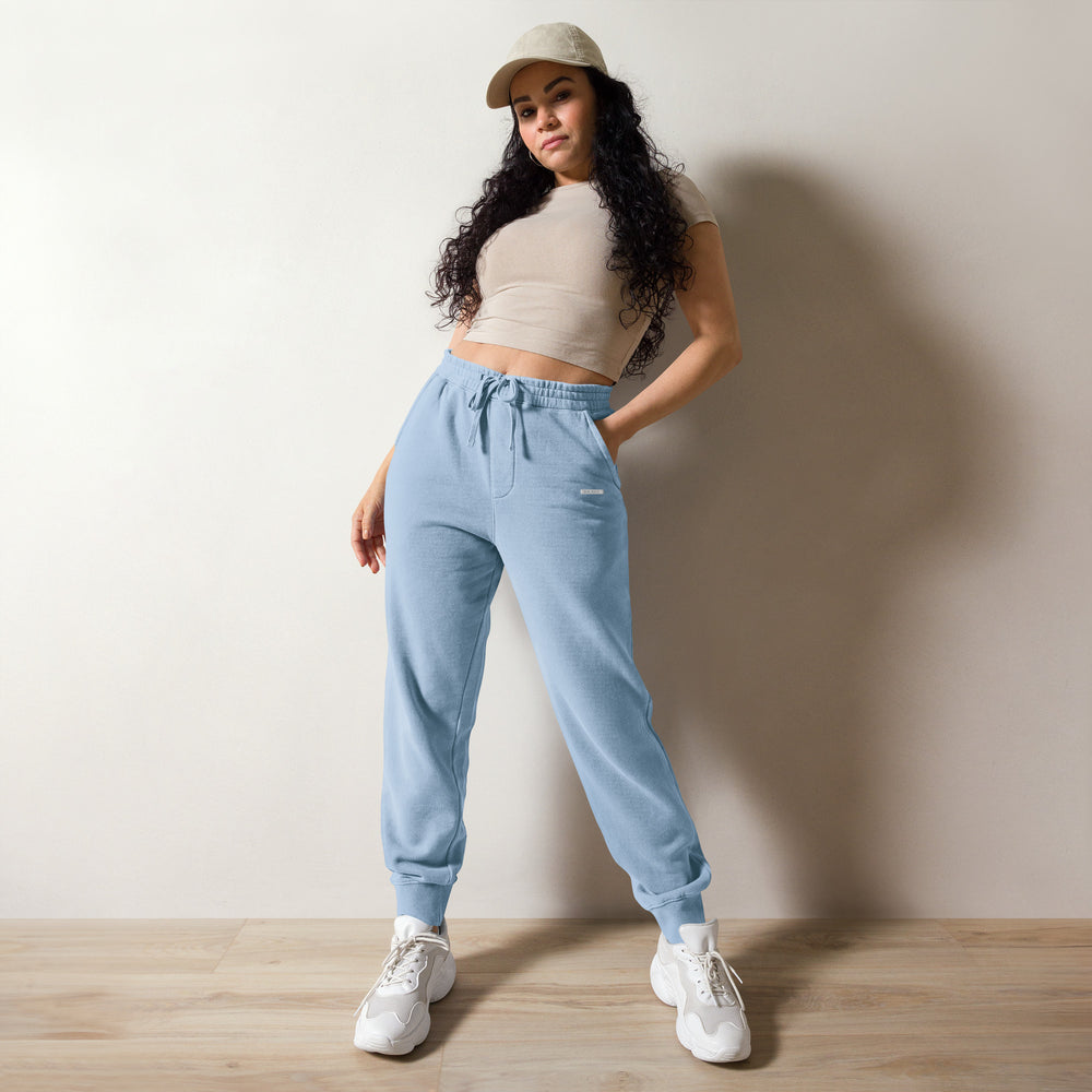 
                  
                    Light Blue Pigment-Dyed Sweatpants | Soft, Comfortable Fit for Relaxed Wear
                  
                