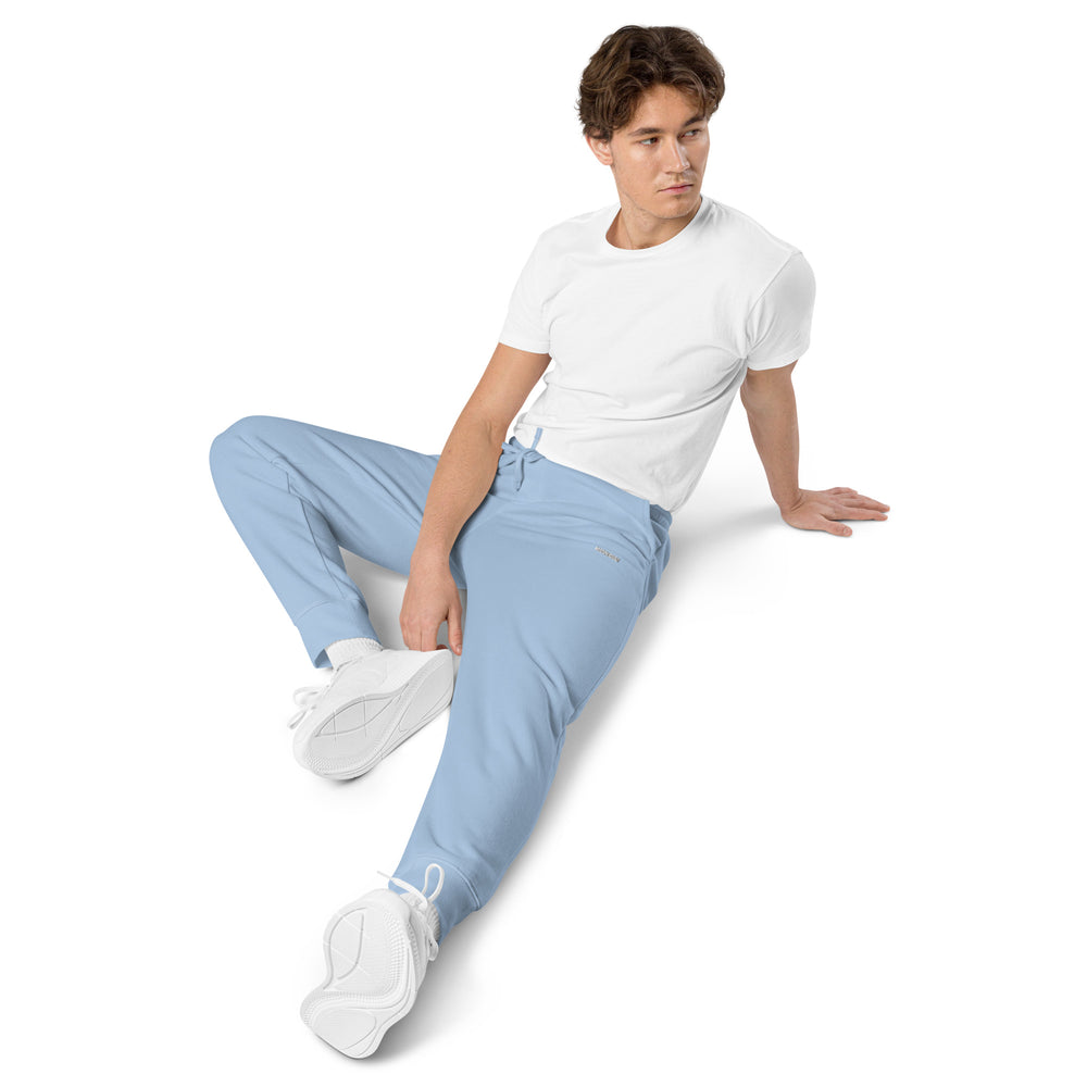 
                  
                    Light Blue Pigment-Dyed Sweatpants | Soft, Comfortable Fit for Relaxed Wear
                  
                