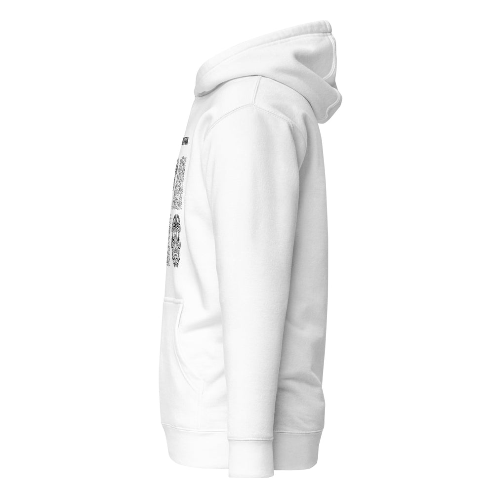 
                  
                    White Unisex Skull Print Hoodie | Meaning and Purpose Print
                  
                