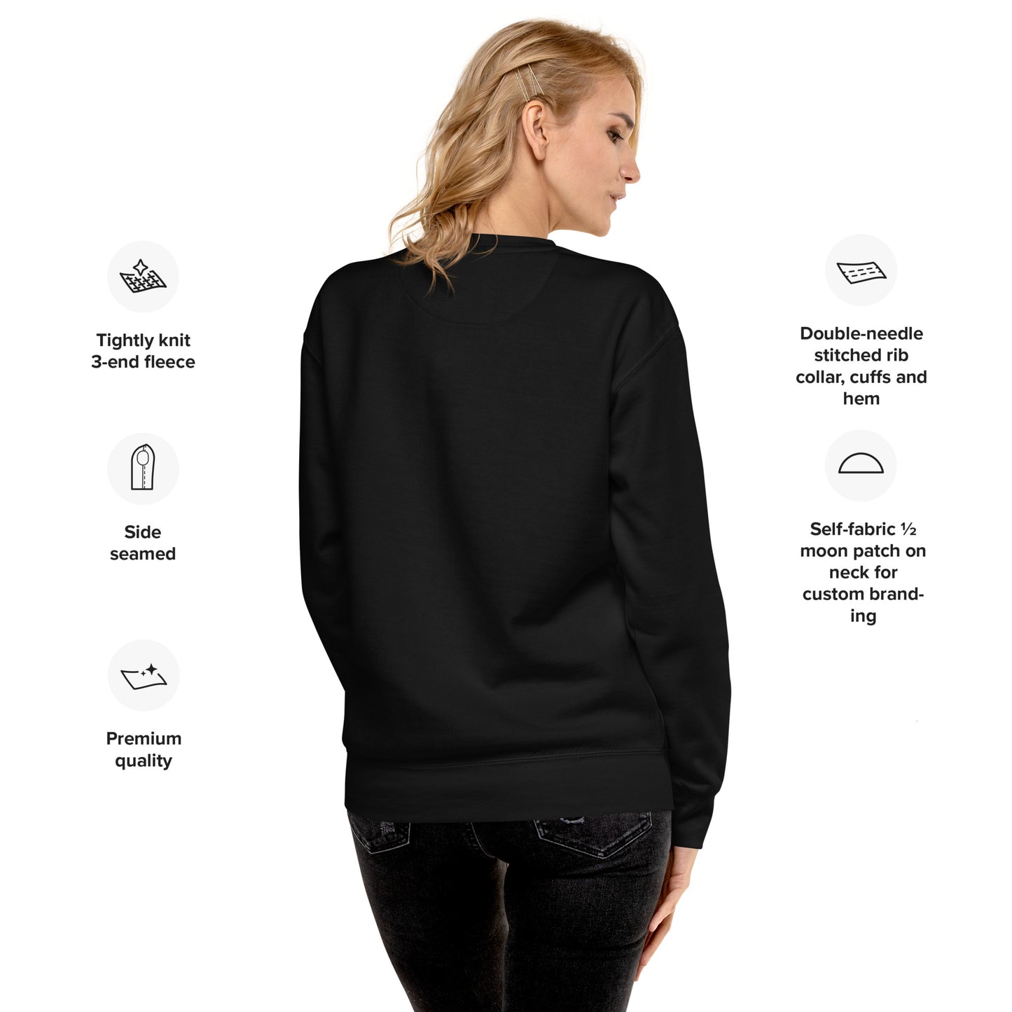 
                  
                    Black Unisex Premium Sweatshirt | Ancient Heroes Print
                  
                