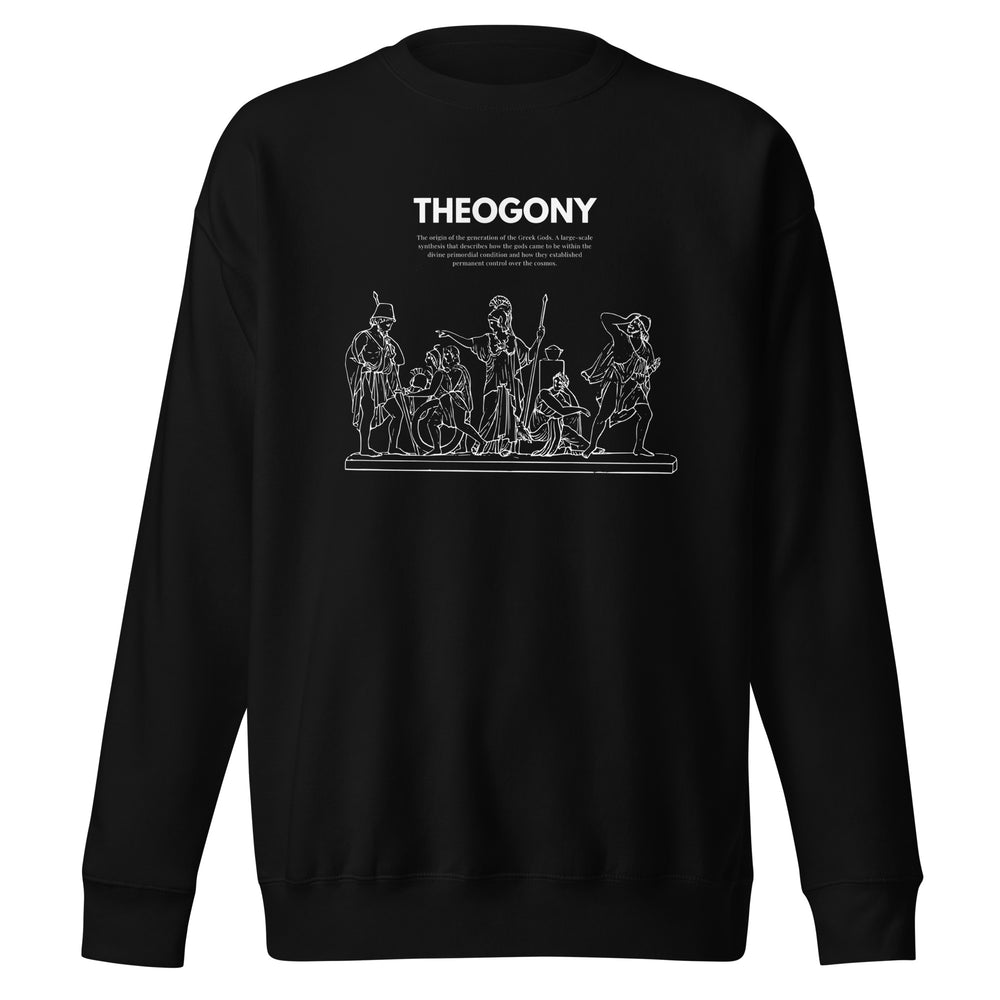 Black Unisex Premium Sweatshirt | Ancient Heroes Print