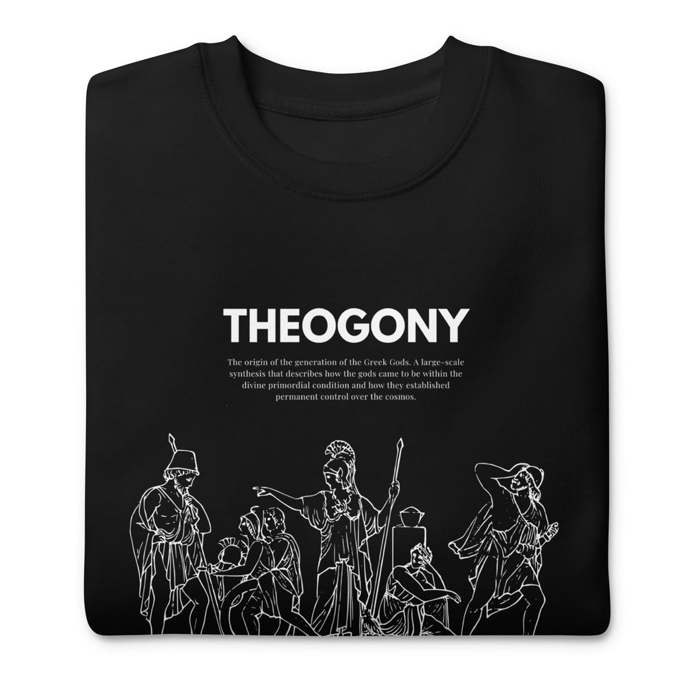 Black Unisex Premium Sweatshirt | Ancient Heroes Print