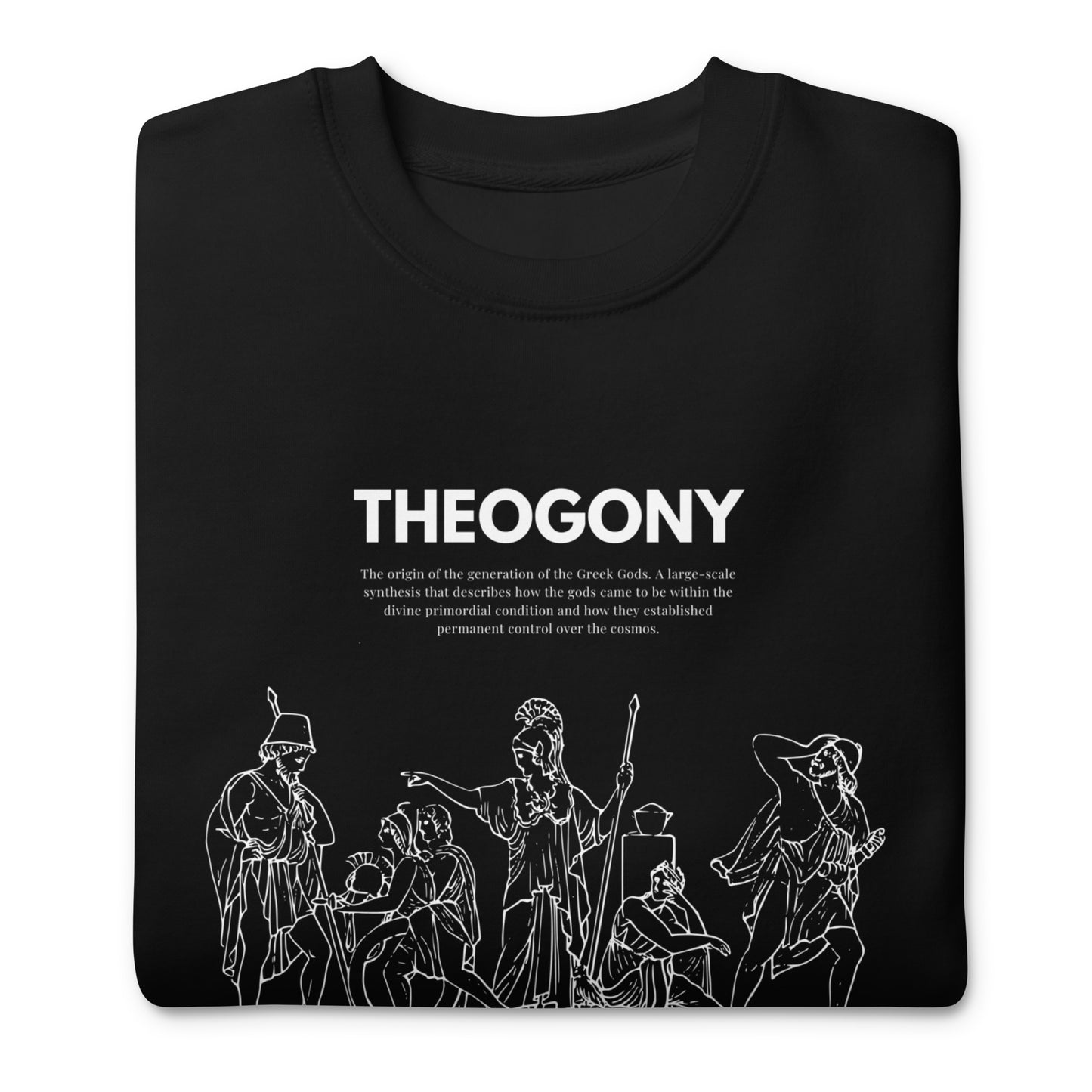 
                  
                    Black Unisex Premium Sweatshirt | Ancient Heroes Print
                  
                