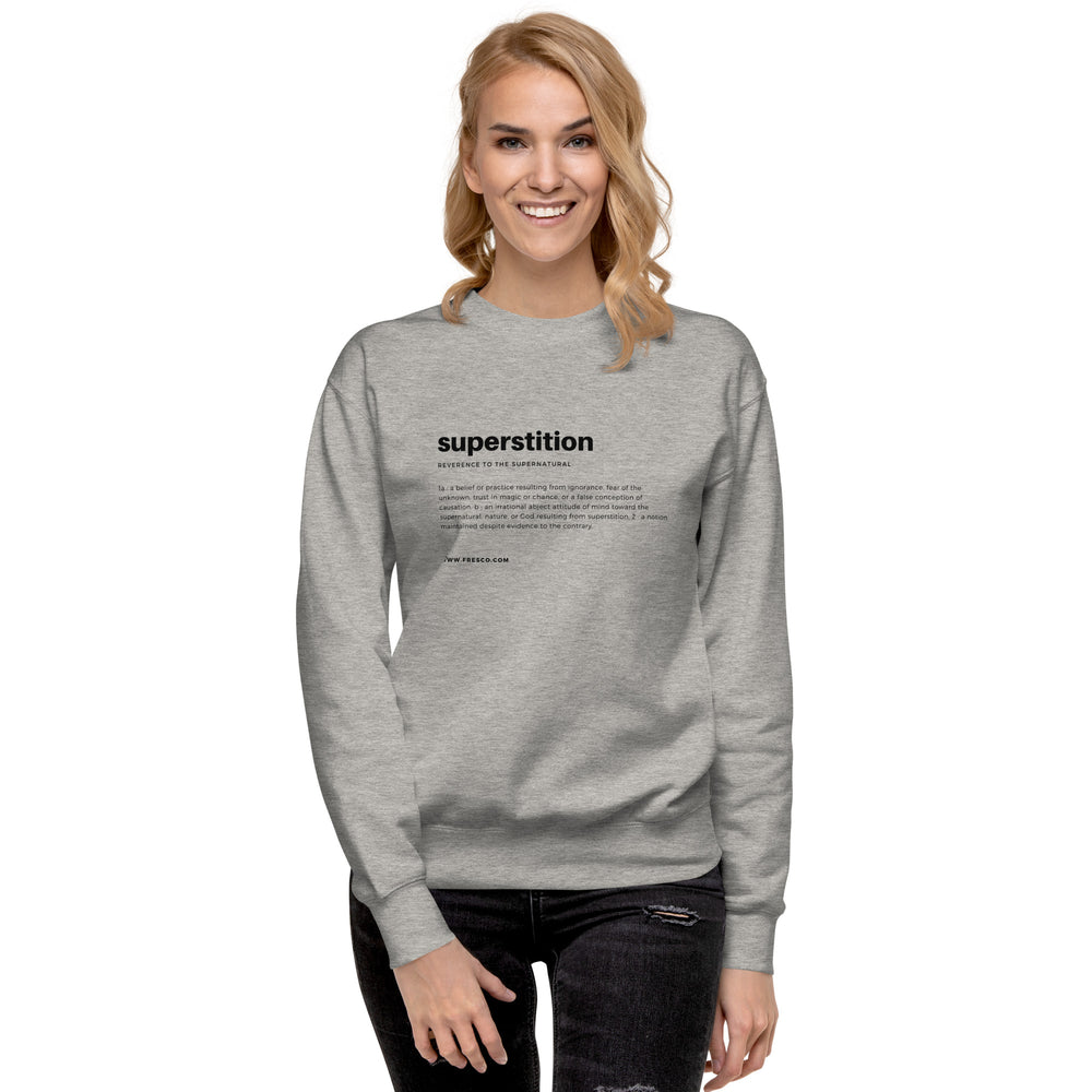 
                  
                    Superstition Grey Sweatshirt | Luxurious Comfort and Stylish Design
                  
                