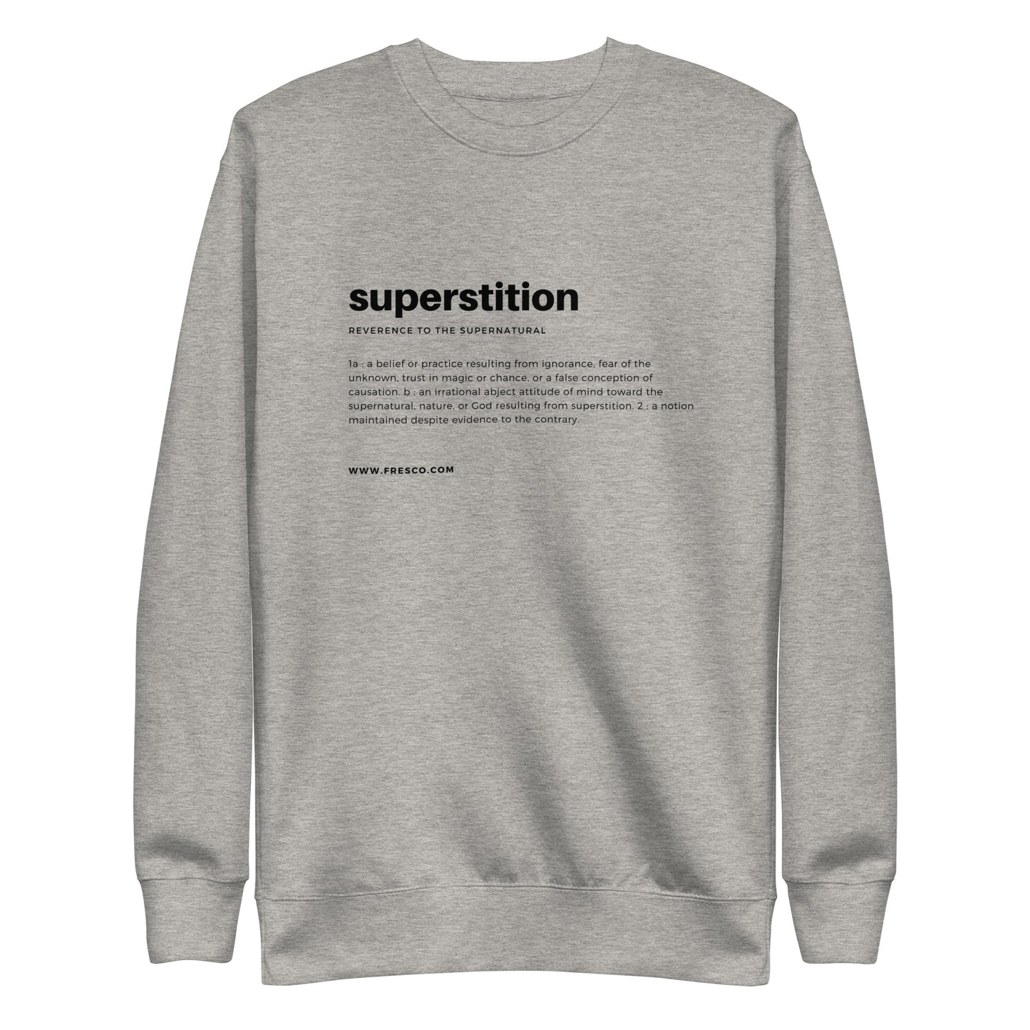 
                  
                    Superstition Grey Sweatshirt | Luxurious Comfort and Stylish Design
                  
                