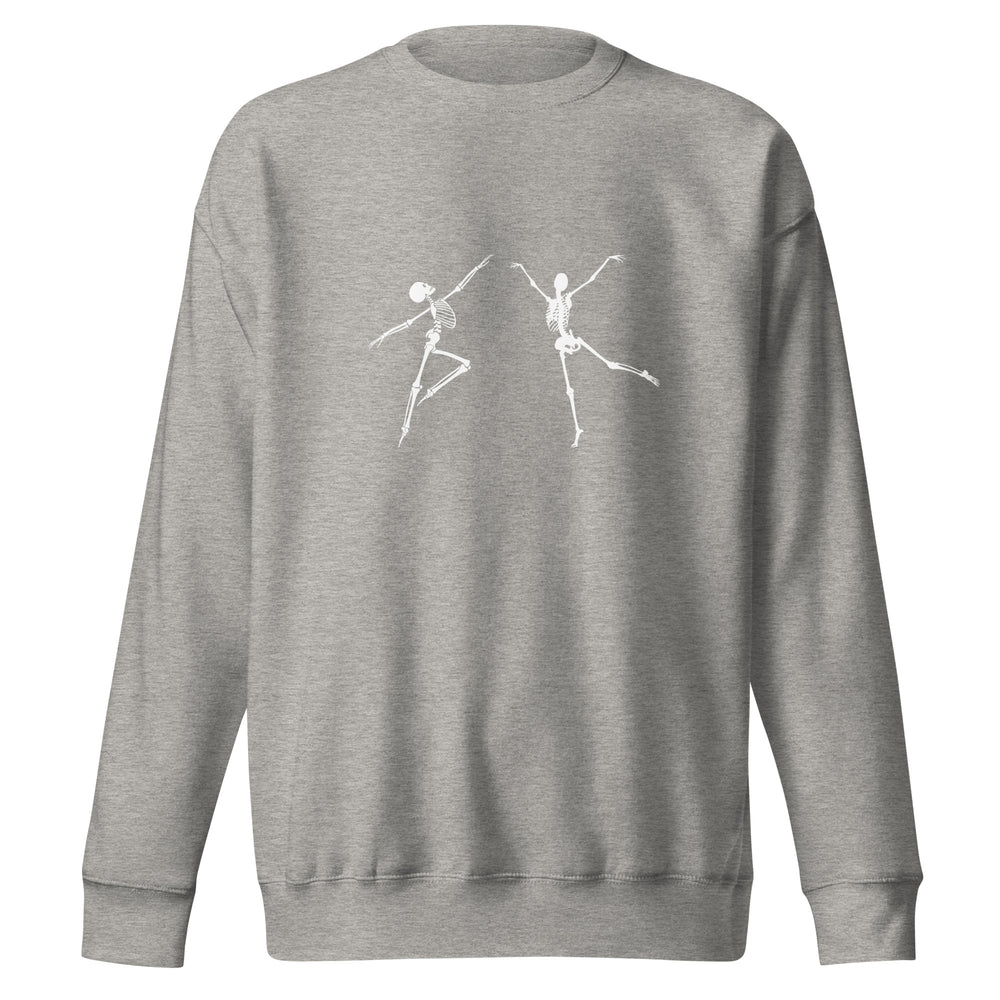 
                  
                    Grey Unisex Premium Sweatshirt | Dancing Skeletons Print
                  
                