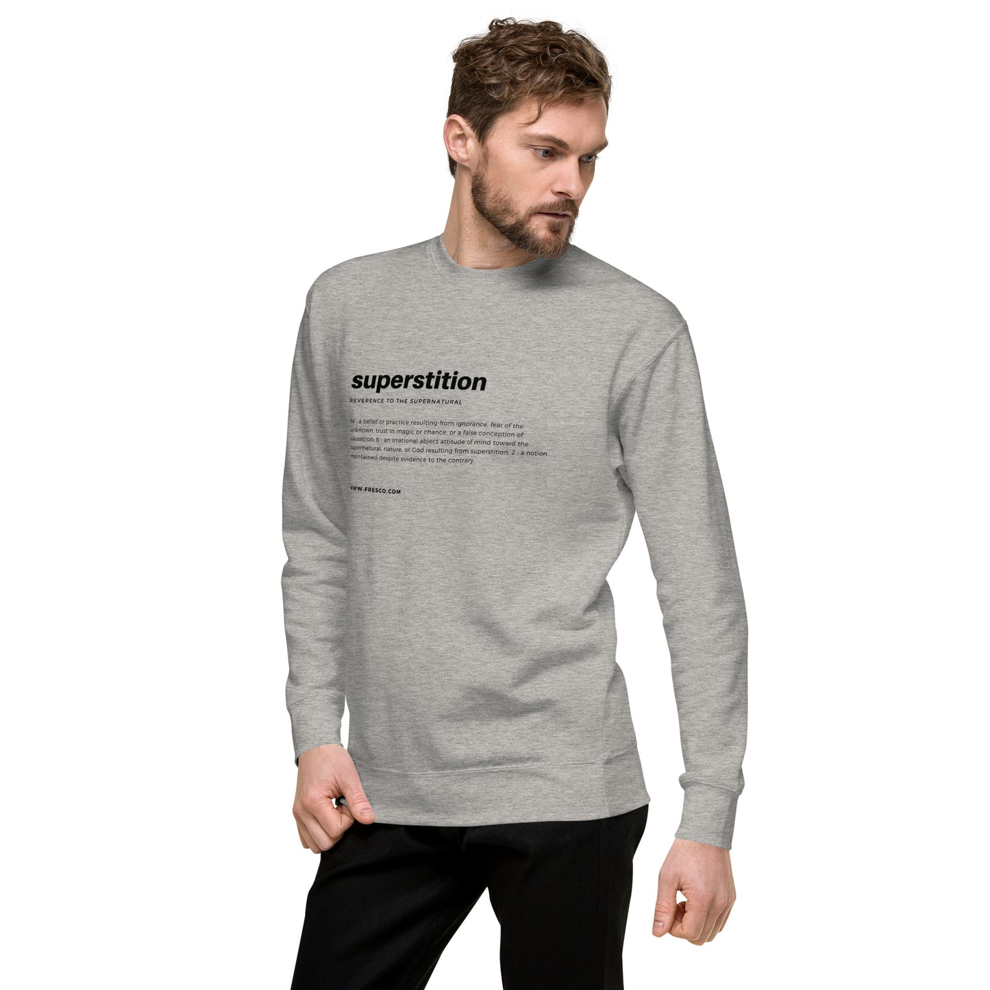 
                  
                    Superstition Grey Sweatshirt | Luxurious Comfort and Stylish Design
                  
                