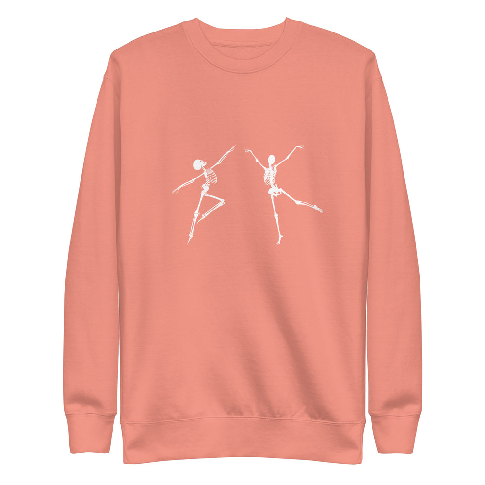 
                  
                    Orange Unisex Premium Sweatshirt | Sweatshirt with Skeletons Print
                  
                