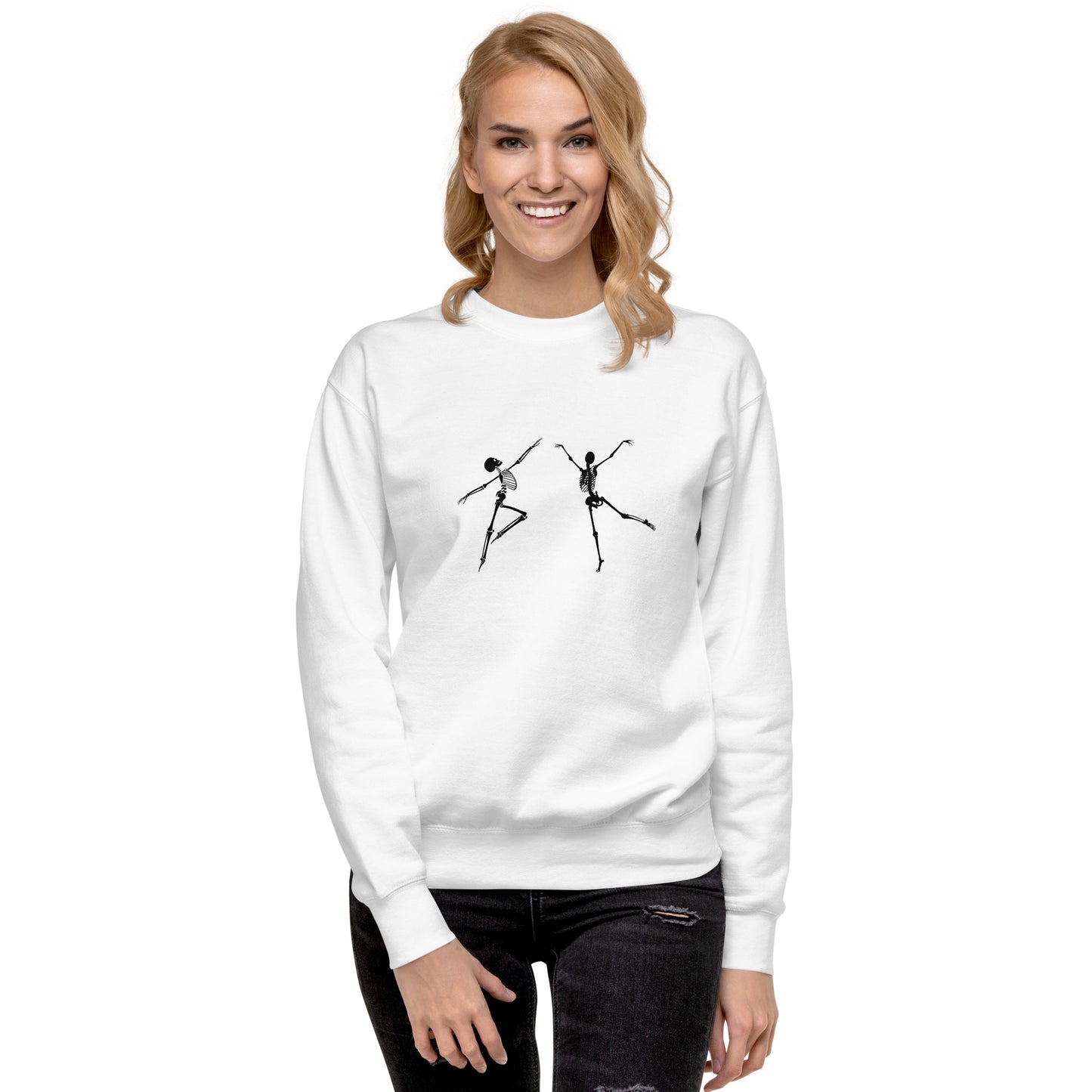 
                  
                    Skeleton White Unisex Premium Sweatshirt
                  
                