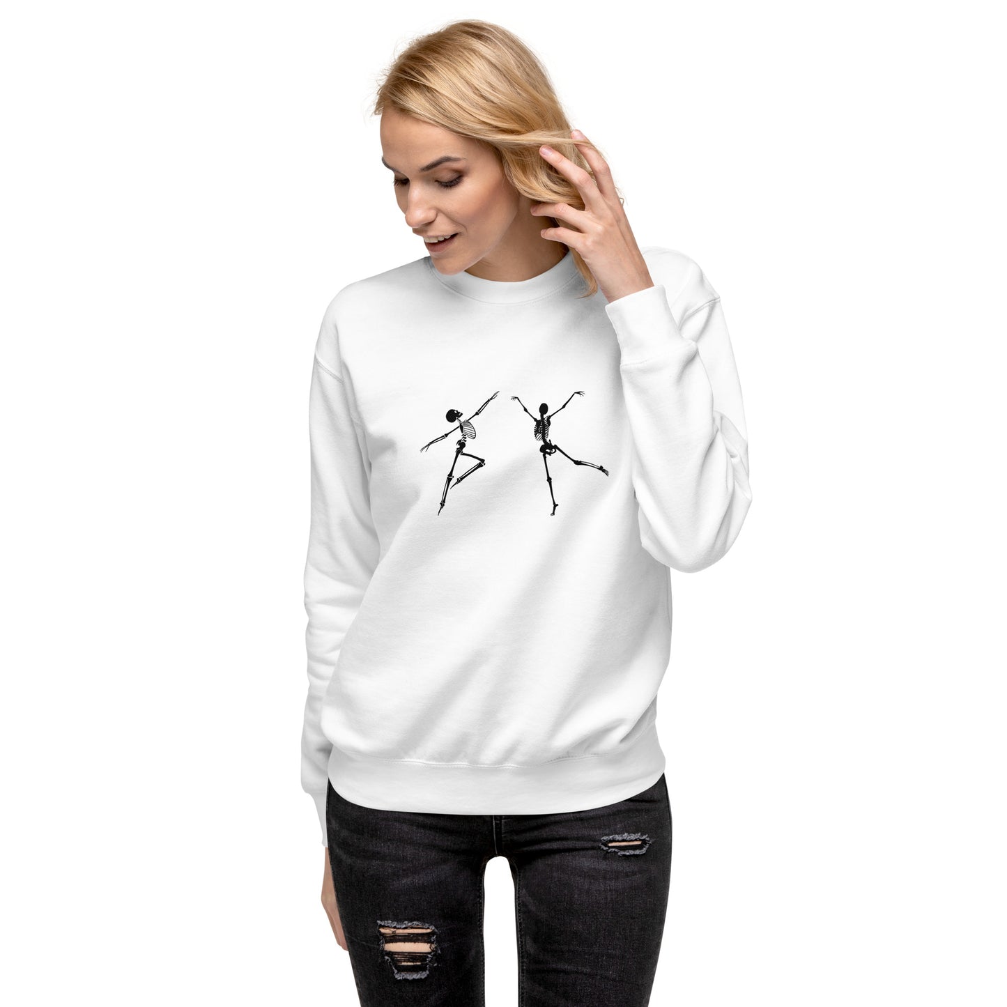 
                  
                    Skeleton White Unisex Premium Sweatshirt
                  
                