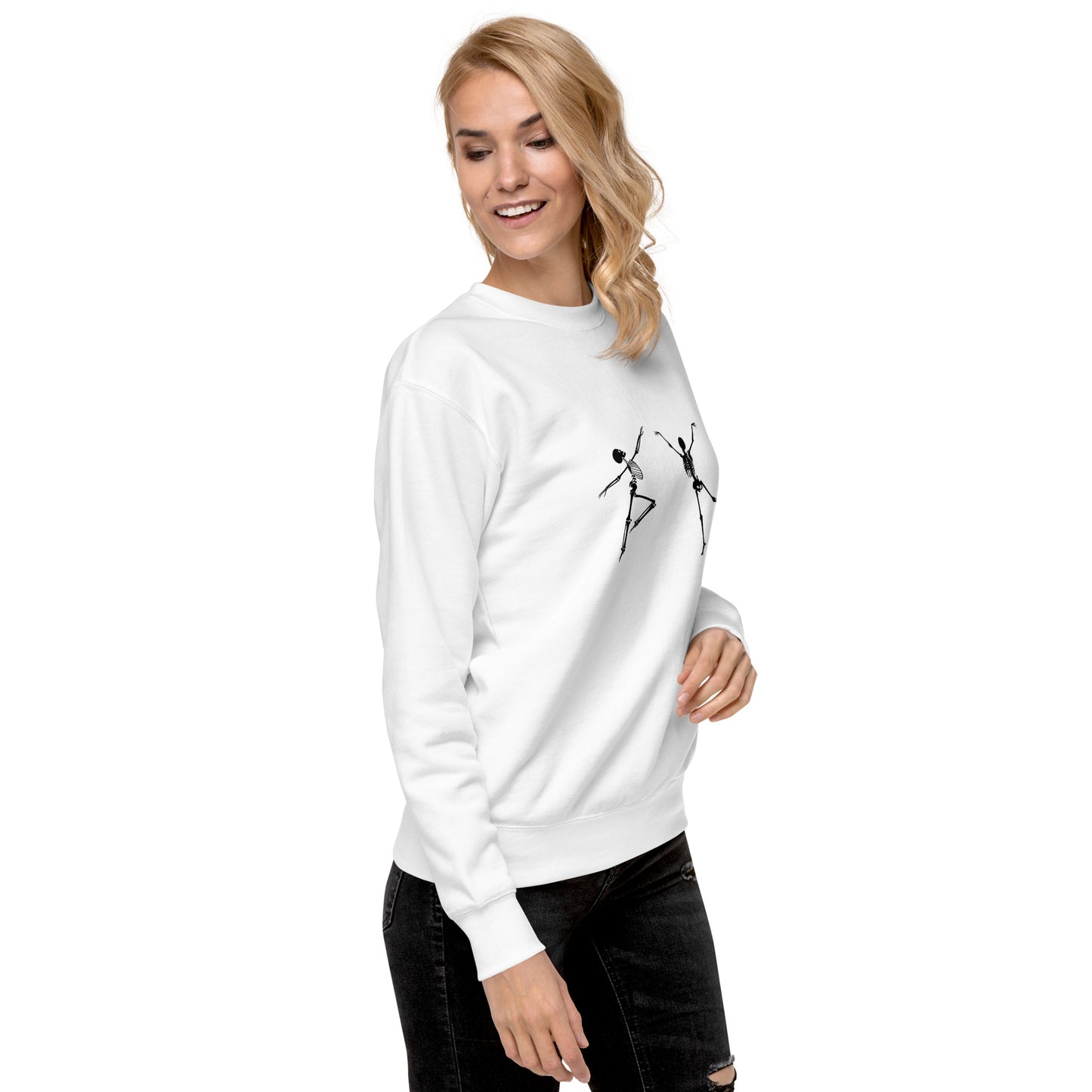 
                  
                    Skeleton White Unisex Premium Sweatshirt
                  
                