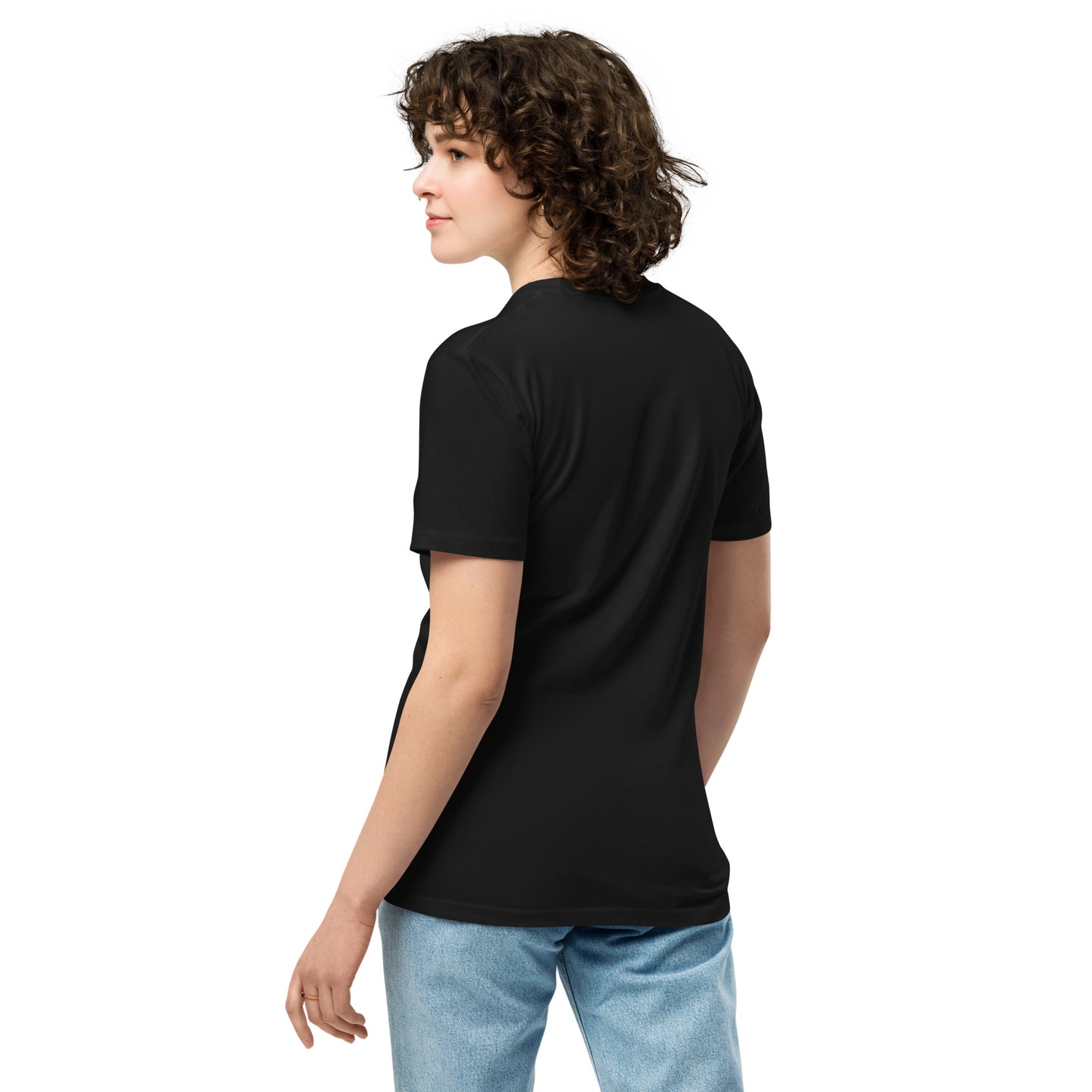 
                  
                    Black Unisex t-shirt with White print | For any Occasion
                  
                