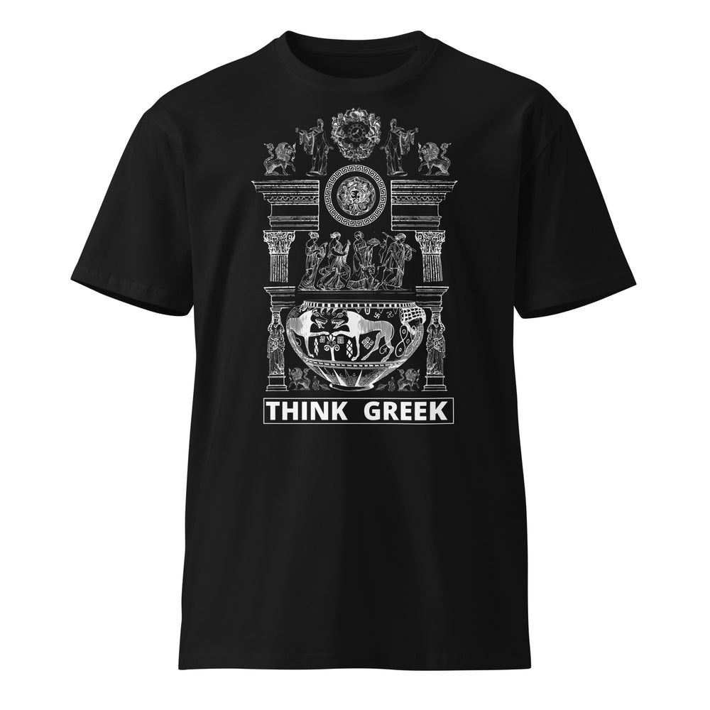 Black Elegant Unisex t-shirt | THINK GREEK
