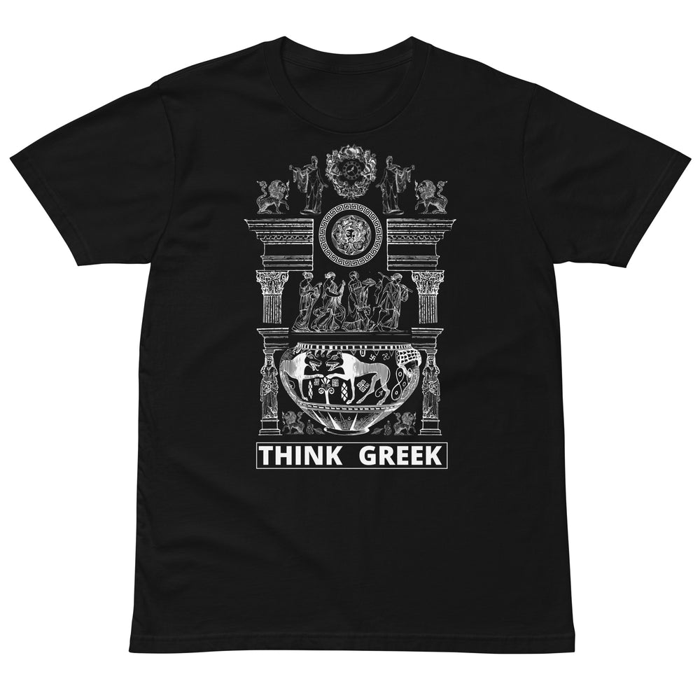 Black Elegant Unisex t-shirt | THINK GREEK