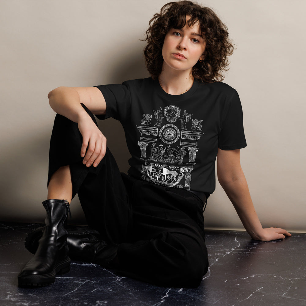 Black Elegant Unisex t-shirt | THINK GREEK