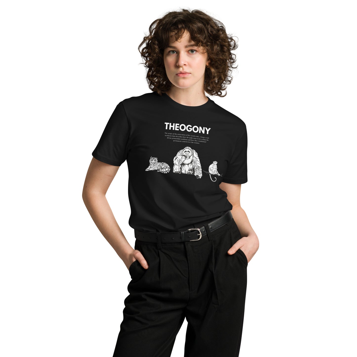 
                  
                    Black Unisex premium t-shirt | Jungle Animals Print
                  
                