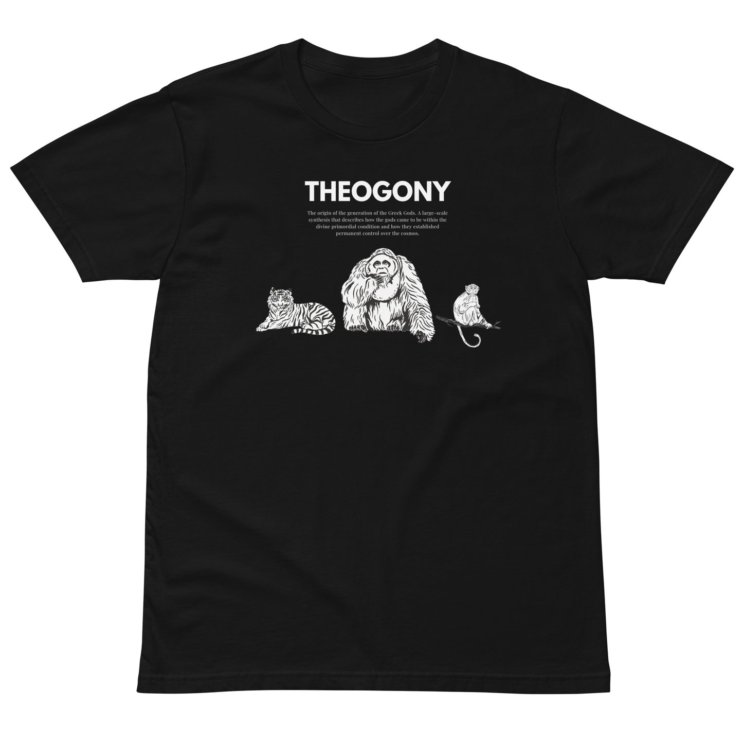 
                  
                    Black Unisex premium t-shirt | Jungle Animals Print
                  
                