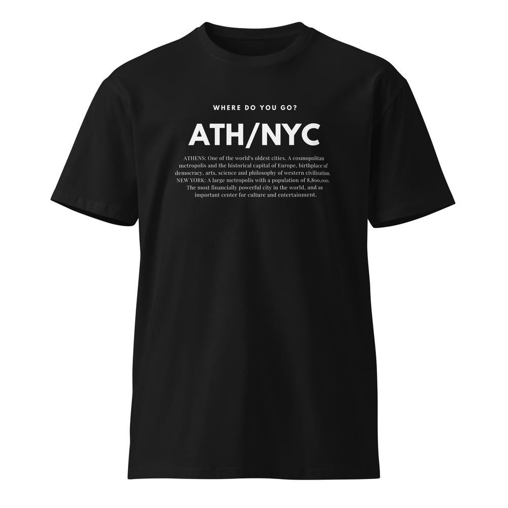 
                  
                    ATHENS x NEW YORK Unisex Crew Neck T-Shirt | Timeless Style
                  
                