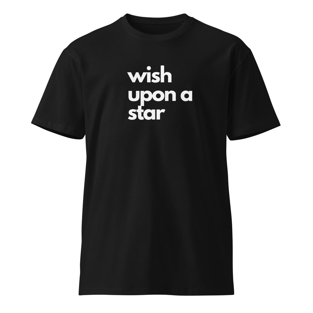 Wish Upon A Star T-shirt | Black unisex T-shirt