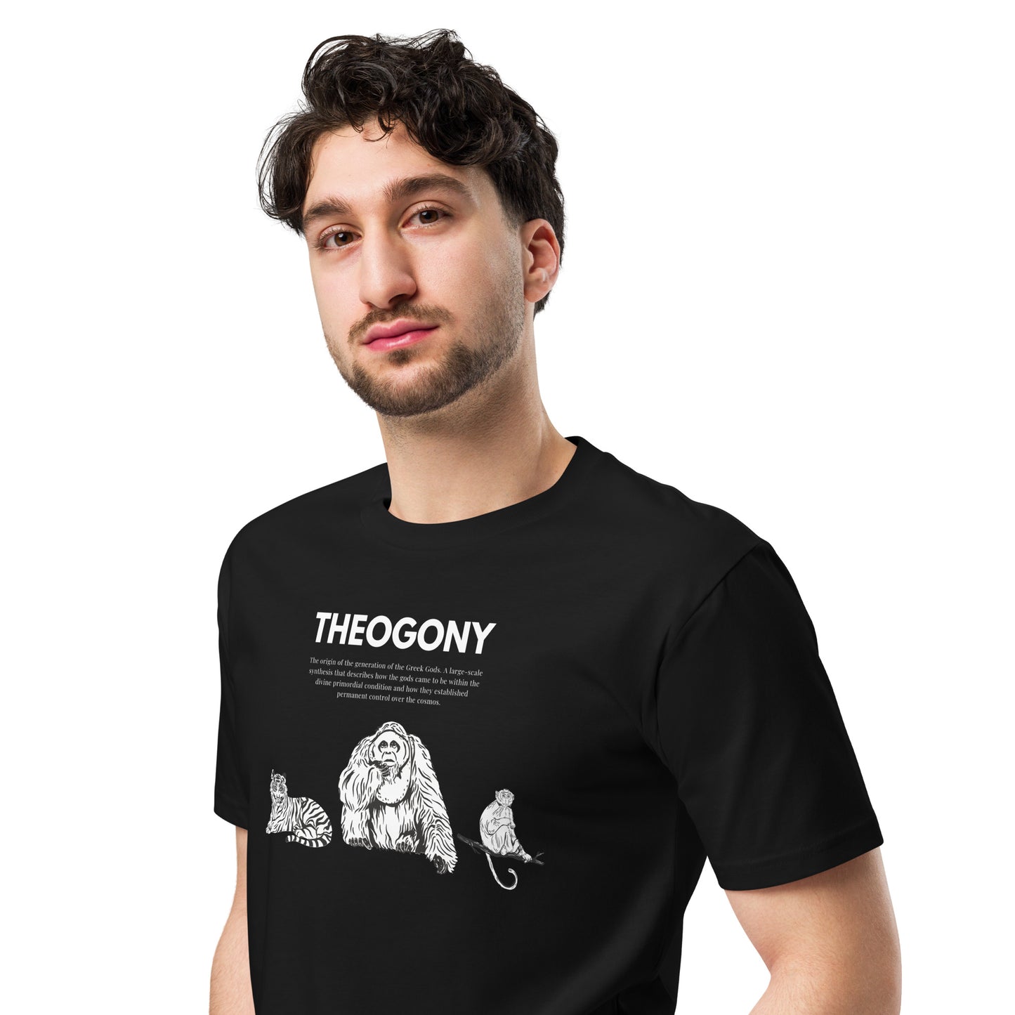 
                  
                    Black Unisex premium t-shirt | Jungle Animals Print
                  
                