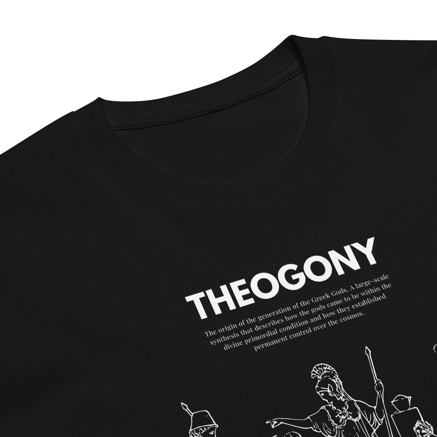 
                  
                    Theogony Black premium t-shirt | Ancient Greek Heroes Print
                  
                