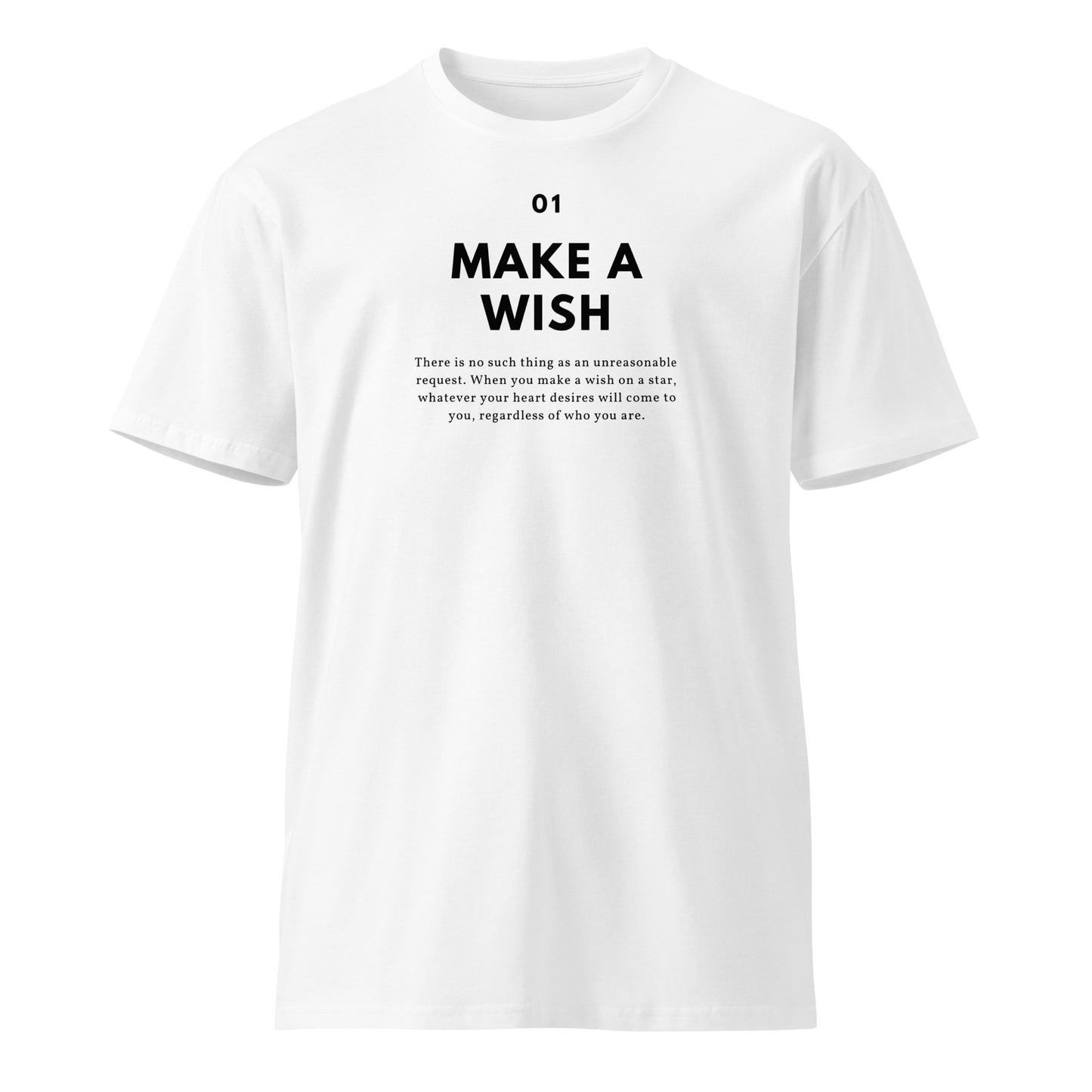 
                  
                    Make A Wish Premium Cotton T-Shirt | Soft & Stylish Tee
                  
                