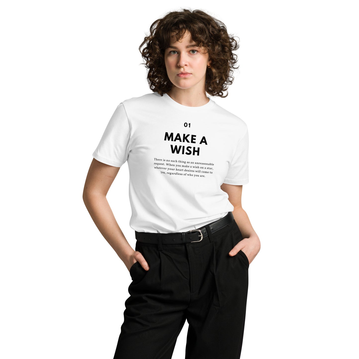 
                  
                    Make A Wish Premium Cotton T-Shirt | Soft & Stylish Tee
                  
                