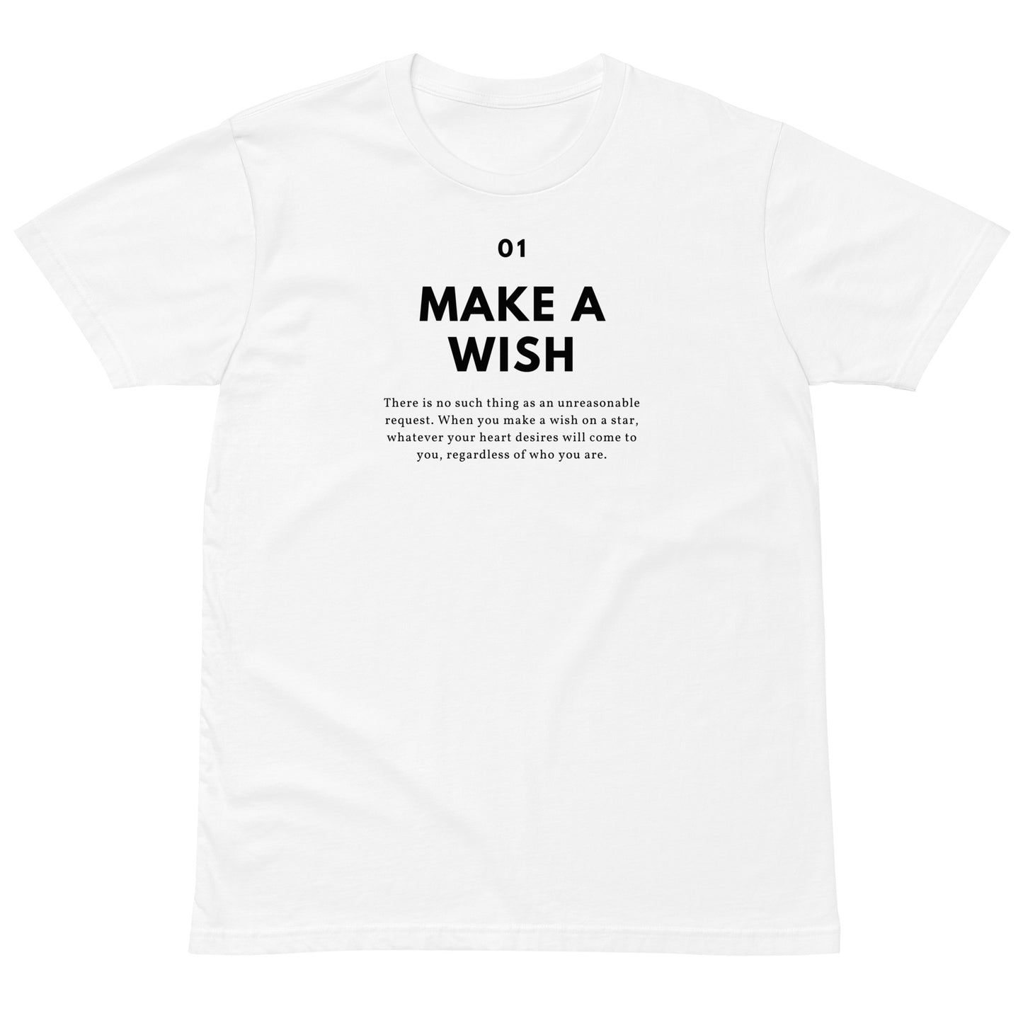 
                  
                    Make A Wish Premium Cotton T-Shirt | Soft & Stylish Tee
                  
                