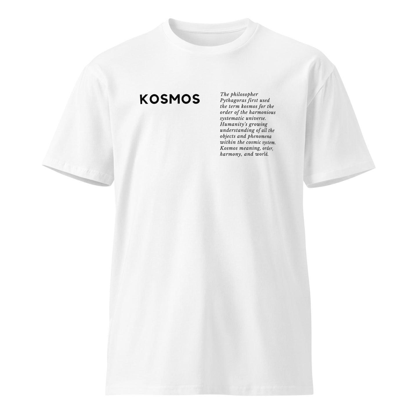 
                  
                    White Unisex premium t-shirt | Sophisticated Text Print
                  
                