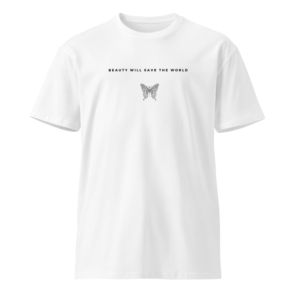 White Butterfly Premium T-Shirt | Stylish Tee for Nature Lovers