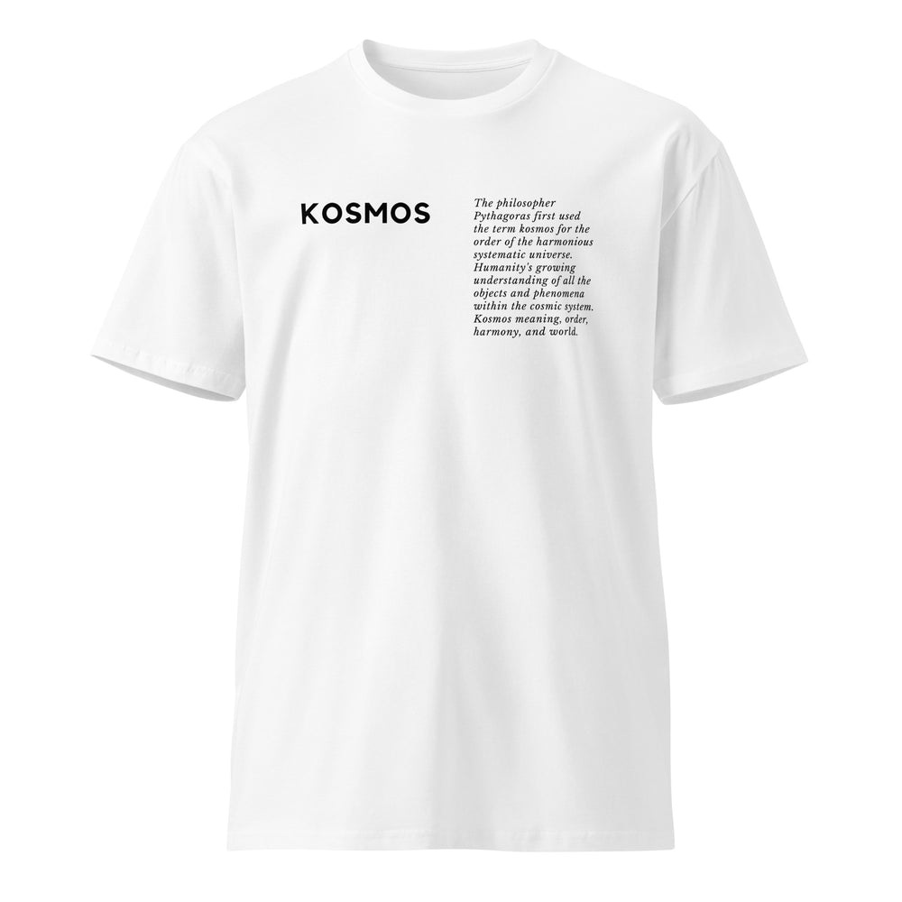 Kosmos White Premium T-shirt | Comfort Meets Cosmic Style