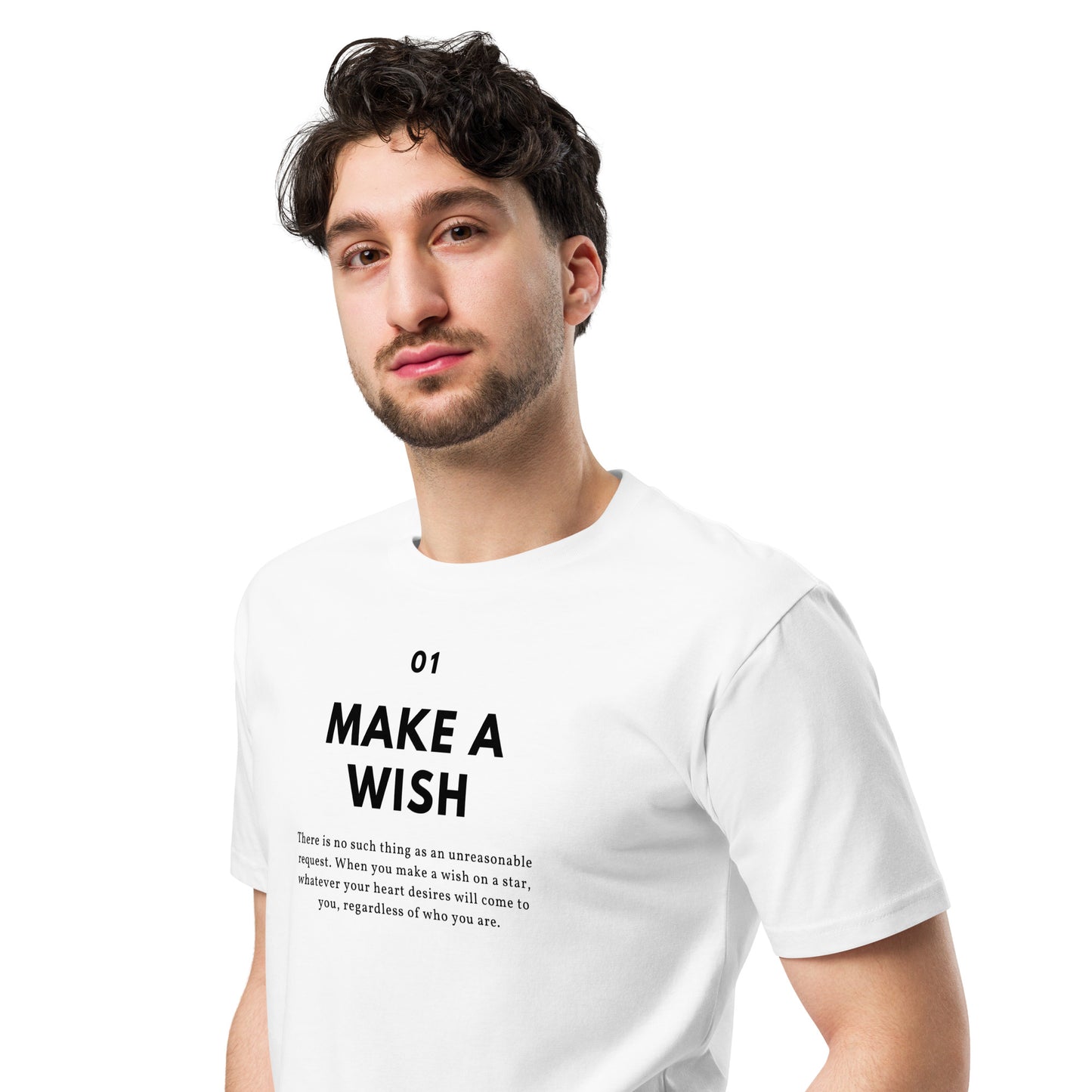 
                  
                    Make A Wish Premium Cotton T-Shirt | Soft & Stylish Tee
                  
                