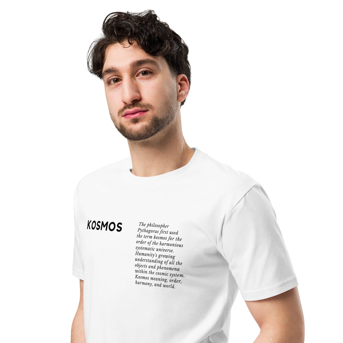 
                  
                    White Unisex premium t-shirt | Sophisticated Text Print
                  
                