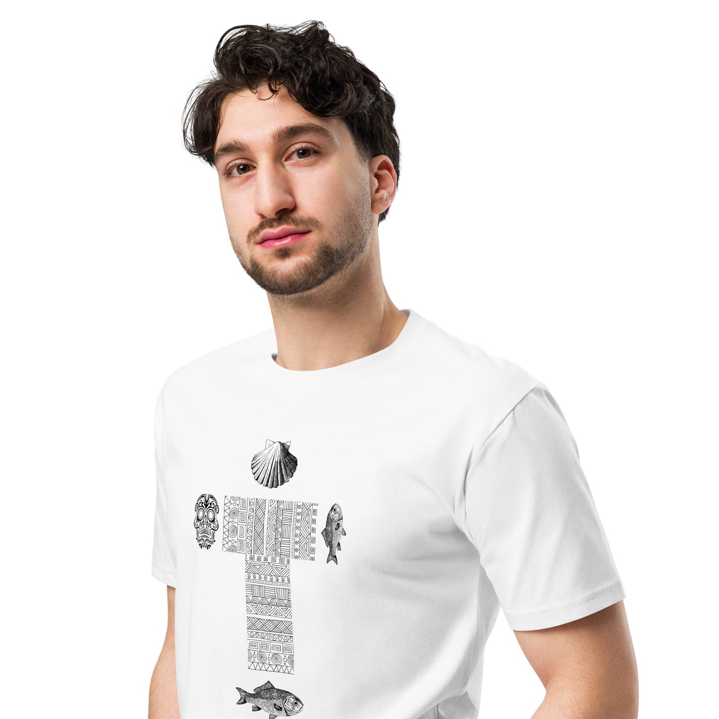 
                  
                    Phoebo Classic Cross - White Unisex premium t-shirt
                  
                